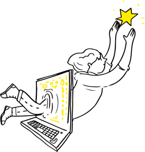 Girl with star_yellow